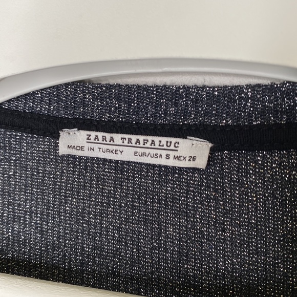 Zara Metallic Thread Ruffled Sweater - Picture 6 of 13